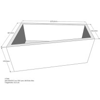 Belli Badewannenträger für Lara 160 links SW 84216