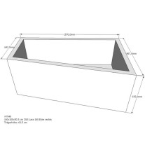 Belli Badewannenträger für Lara 160 rechts SW 84217