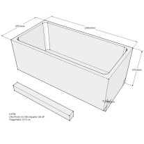 Belli Badewannenträger für Aquaria 140cm SW84230