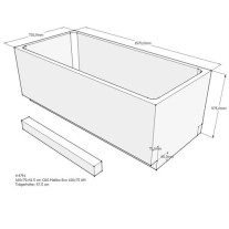 Belli Badewannenträger für Malibu Eco 170x75 SW84260