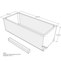 Belli Badewannenträger für Acapulco 170 II SW84270