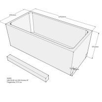 Belli Badewannenträger für Korana 140x70cm SW84286