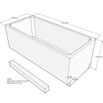 Belli Badewannenträger für Korana 150x70cm SW84287