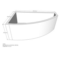 Belli Badewannenträger für Silver 160 links SW84300