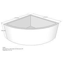 Belli Badewannenträger für Apollo 120cm SW84302