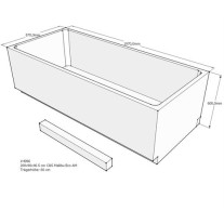Belli Badewannenträger für Malibu Eco 200x90 SW94233