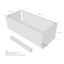 Belli Badewannenträger für Maui 160 SW94250