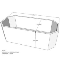 Belli Badewannenträger für Dublin 175cm SW94251