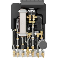 Bosch Wohnungsstation FLOW8000 F8001 35 MS Aufputz gemischt, Edelstahl, 35 kW 7735600577