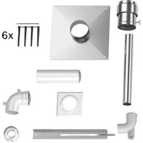Bosch Paket zum Schacht d: 60/100mm, Edelstahl Abgaszubehör FC-Set60-C93x 7738112521