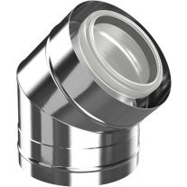 Bosch Bogen konzentrisch d: 80/125, 45 Grad Edelstahl Abgaszubehör FC-CE80-45 7738112701