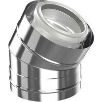 Bosch Bogen konzentrisch d: 80/125, 30 Grad Edelstahl Abgaszubehör FC-CE80-30 7738112702