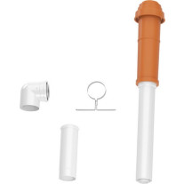 Bosch Grundbausatz C33x, rot, d: 80/125mm Abgaszubehör FC-Set80-C33x (hinten 7738112759