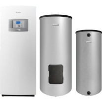 Bosch Wärmepumpe STE 100-1, WH 370 LP1 B, BH 200-5 1 A Wärmepumpen-Paket JUPA STE03 7739614614