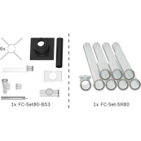 Bosch Abgas-Paket Schacht starr, 80, 10m, raumluftabhängig Abgas-Standardpaket BOPA FC12 7739617748