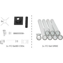Bosch Abgas-Paket Schacht starr, 80/125, 10m, raumluftunabhängig Abgas-Standardpaket BOPA FC01 7739617749