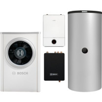 Bosch Wärmepumpe CS7001iAW9OR-S, AWE9, FF20, BHS750, INPA Luftwärmepumpen-Paket BOPA CS716 7739618750