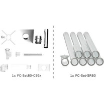 Bosch Abgas-Paket Schacht starr, 80/125, 10m, raumluftunabhängig Abgas-Standardpaket BOPA FC01 S 7739619179