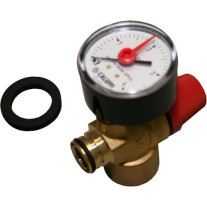 Buderus Sicherheitsventil mit Manometer für GB162, für Wärmetauscher 7099030