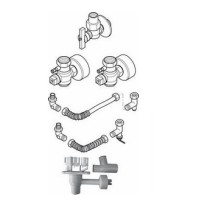 Buderus AS8-UP Anschluss-Set 8, Unterputz GU-BS, Siphon, HU, N-Flex ,Speicher seitlich 7736613437