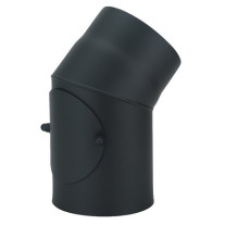 Buderus Abgasrohrbogen Stahl d: 180 x 2mm, 45 Grad mit Tür geschweisst, grundiert 7738332411