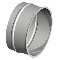Buderus Abgasrohr-Wandfutter V4A Edelstahl D130 x 0,6mm Werkstoff 1.4404, einfach 7738332447