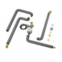 Buderus Heizkessel-Speicher-Verbindungsleitung GB212 HE 15-30 für L/2R, Halteblech 7739603194