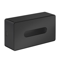 Emco Kosmetiktuchbox Wandmodell Loft 250x79x140mm, schwarz/schwarz 055713400