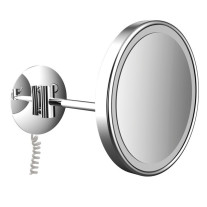 Emco LED-Kosmetikspiegel Pure LED 3-fach, 1-armig D=203mm, mit Stecker 109406008 