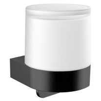 Emco Einhand-Seifenspender Flow Glasteil satiniert schwarz 272113301  