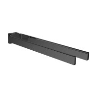 Emco Handtuchhalter Cue starr 2armig 430mm schwarz 325013343  