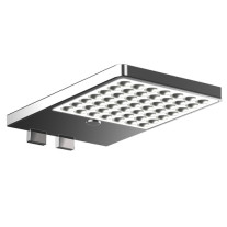 Emco Spiegelklemmleuchte System2 LED, eckig, 4000K 90x151mm, dimmbar, chrom 359500102 