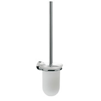 Emco Bürstengarnitur Rondo2 Glasteil satiniert, Stiel chrom 451500101 