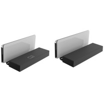 Emco Spiegeltürgriff Set 1x ohne Logo, 1x mit Logo schwarz 949713391