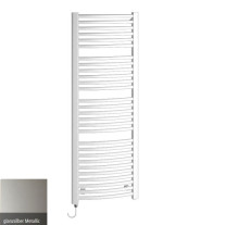 Kermi Basic R-E gebogen Badheizkörper H: 117,2 B: 89,9cm glanzsilber ERE10120090WIXK