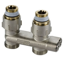 Flamco Umlenkstück Durchgang mit Absperr. D1/50 G3/4i x G3/4a mit Nippel F10076