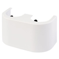 Flamco Designverkleidung Hahnblock Durchgang Kunststoff weiß F10093
