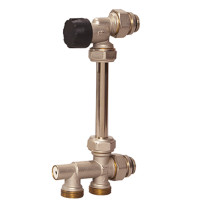Flamco Zweirohranschluss-Set DN15, M30x1,5 Axialventil, ohne Voreinstellung F34151