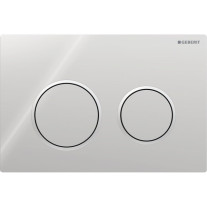 Geberit Omega20 Betätigungsplatte, für 2-Mengen-Spülauslösung hochglanz verchromt / mattverchromt 115.085.KH.1