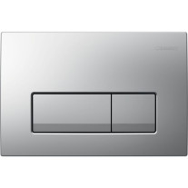 Geberit Delta50 Betätigungsplatte, für 2-Mengen-Spülung mattverchromt 115.105.46.5