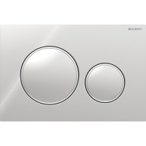 Geberit Sigma20 Betätigungsplatte, für 2-Mengen-Spülung hochglanz verchromt / mattverchromt 115.882.KH.1