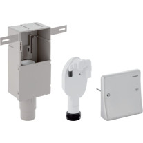 Geberit UP-Geruchsverschluss mit 2 Anschlüssen Wandeinbaukasten und Abdeckplatte d50-56 152.233.00.1