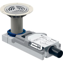 Geberit Duschbodenablauf für Bodenbelag Vinyl (PVC), Estrichhöhe am Einl. 94-114mm d=40mm 154.057.00.1