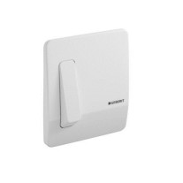 Geberit Highline Betätigungsplatte für Urinal-Steuerung mit pneumatischer Spülauslösung, weiß 240.121.11.1