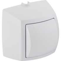 Geberit Handdrücker AP für 1-Mengen-Spülauslösung zu WC-Steuerung pneumatischer Spül-Auslösung weiß 240.570.11.1