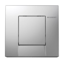 Geberit Bolero Betätigungsplatte für Urinal-Steuerung mit pneumatischer Spül-Auslösung, mattverchromt 241.912.46.1