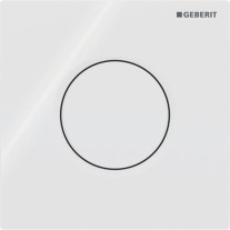 Geberit Sigma01 Betätigungsplatte für Urinal-Steuerung pneumatische Spül-Auslösung, weiß 242.811.11.1