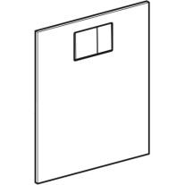 Geberit Designplatte AquaClean Komplettanlage oben weiß-alpin 242.901.11.1