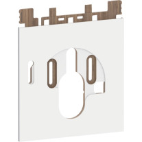 Geberit Designplatte AquaClean Komplettanlage unten Glas weiß 242.902.SF.1