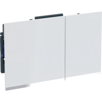 Geberit Sigma60 Betätigungsplatte für 2-Mengen-Spülauslösung weiß, verspiegelt / hochglanz-verchromt 243.415.SI.1